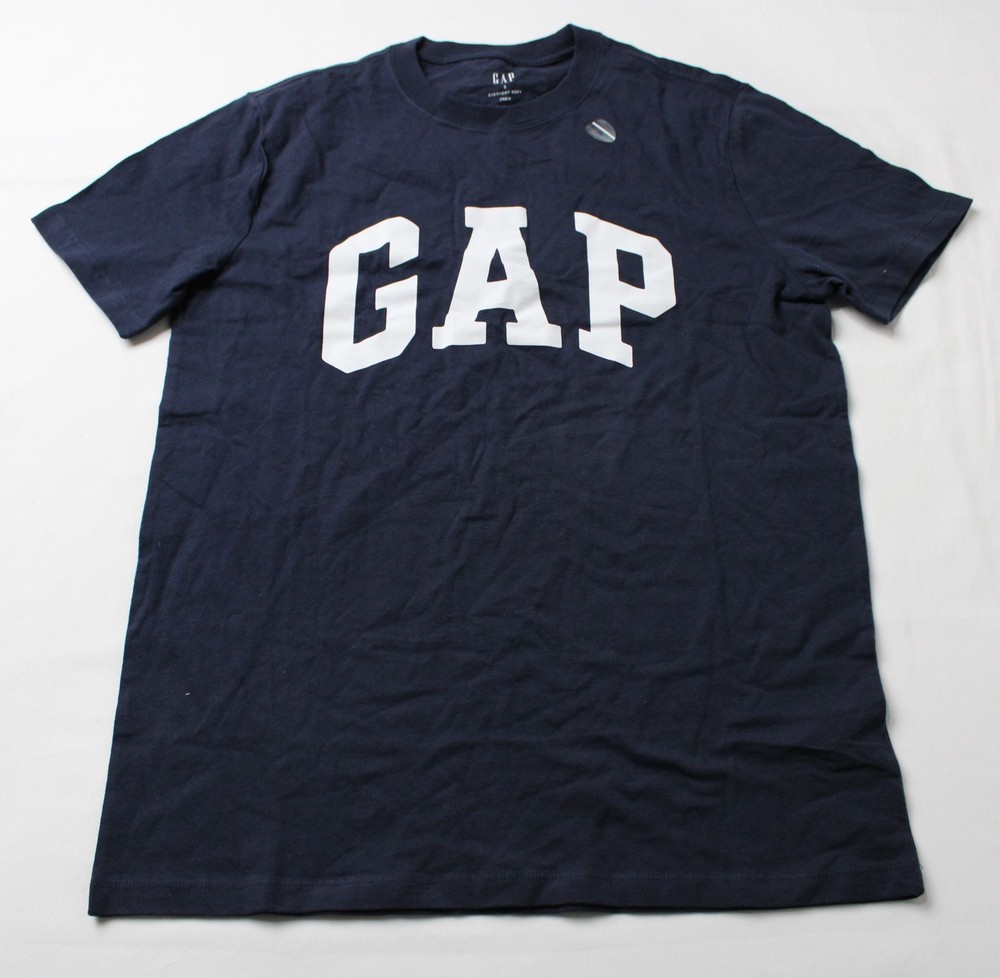 Gap Men’s Short Sleeve Everyday Soft Gap Logo Tee EJ3 Tapestry Navy Small NWT