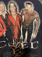 Vintage Creed Shirt Mens XL Navy 90s Band Tee Music Human Clay Concert Tour USA