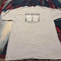 Vintage 90s Huge Ass Beer Houston Texas Parody Shirt Funny Men’s XXL Grey Guns