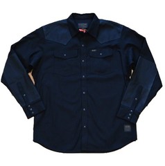 Filson x Wrangler Adventure Shirt Denim and Waxed Cotton Men’s Sizes S-2XL Black