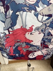 Studio Ghibli Ponyo and Sosuke 3D printed t-shirt Zootop Bear Size M Under Water