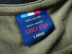 Vintage Chief USA Shirt Mens Large Woodland Camoflage Heavyweight Military Army
