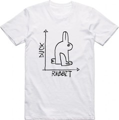 Funny Rabbit Duck Shirt, Novelty Graphic Cotton Tee
