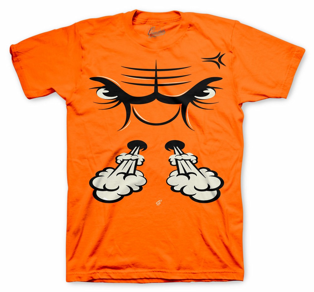 Shirt Match Jordan 5 Orange Blaze Shattered Backboard Shoes – Raging Face Tee