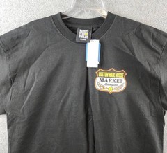 Market Studios Smiley Burnt Rubber Graphic Tee Men’s XL Pirate Black Pullover