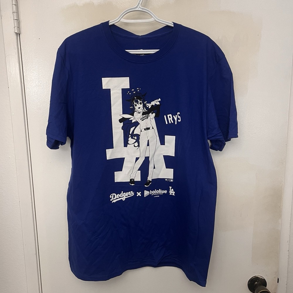 2025 Official Dodgers x Hololive T-shirt IRyS Size L Large