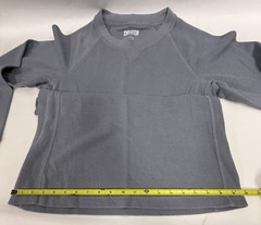 Duluth Trading Co Mens Size Small Gray Waffle Knit Thermal LS Crew Tees B14