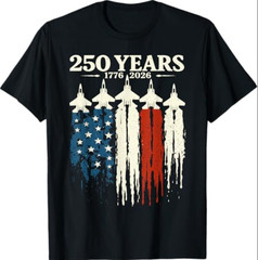 250 Anniversary USA Patriotic 250 Years American 4th of July T-Shirt