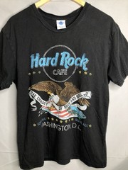 Hard Rock Cafe Shirt Adult M MEDIUM Black Pacsun Washington DC Eagle Rock