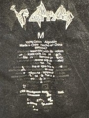 Def Leppard Mineral Washed Tee Mens M Rock Tour Black Band Concert Tour