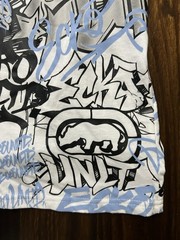 Ecko Unltd The Graffiti Tee White All Over Print Size Medium Excellent Condition