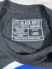 Black Rifle Coffee Company Tomahawk T Shirt Black Men’s Size Large New