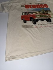 Ford Bronco 1967 Graphic T Shirt Mens 2XL Cream Licensed Retro SUV Tee NWT