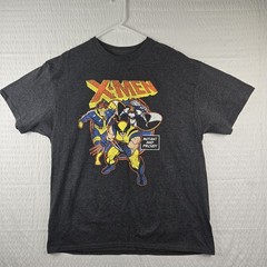 X-Men Mad Engine Mens Charcoal Gray Mutant And Proud T Shirt Size XL NEW Marvel