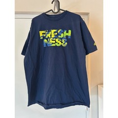 Adidas Mens XL Navy Blue Freshness Graphic T Shirt Short Sleeve Crew Neck Cotton