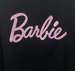 Barbie Mens Short Sleeve Black Crewneck Logo Graphic T- shirt Size 3XL (54-56)