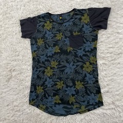 LOST Shirt Men M Slim Floral Black Skate Surf Island Hawaiian Y2k Pocket Tee M