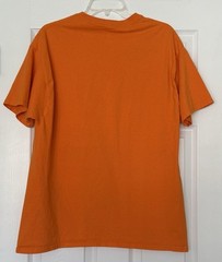 Vintage The Great Wall China Mens T Shirt Large Orange