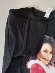 Size Small Mariah Carey Merry Christmas Black T-Shirt NEW SEE PHOTOS