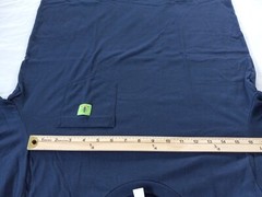 Humants Men’s Large Workwear /Outdoor Jersey Pocket Tee Navy Blue heather Cotton