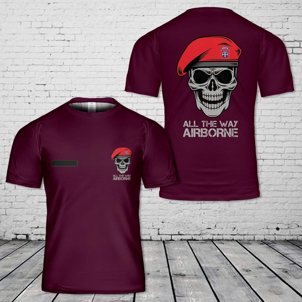 Custom Name US Army 82nd Airborne Division Military AOP Shirt 3D shirt S-5XL