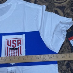 Nike Team USA Men’s National Soccer Team White Pocket T-Shirt Size Large New