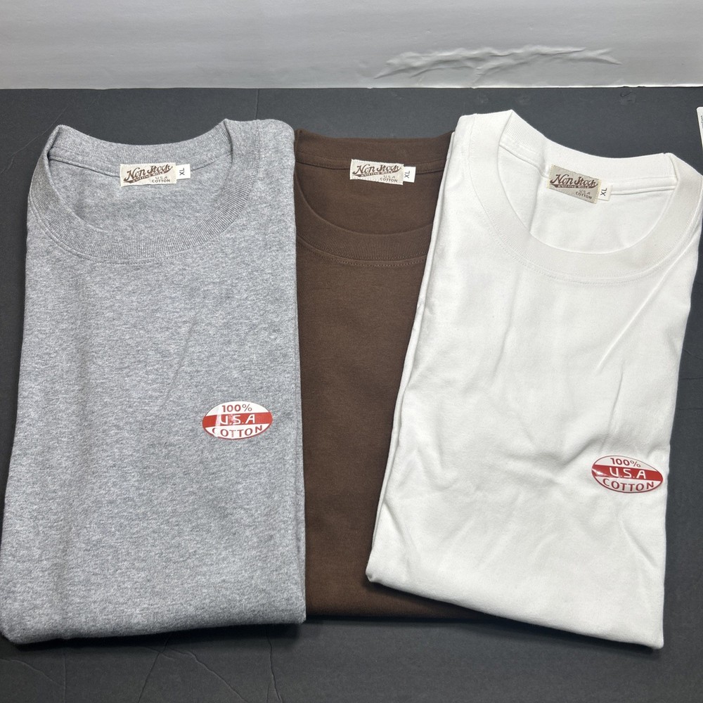 Bronson Non Stock Tubular T-Shirt-XL,gray, coffee and white lot of 3!!
