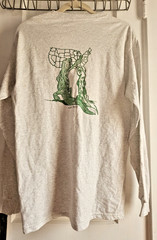 NWT GIDAN Ultra Cotton men Sz M *NEWTS* Lizards graphic light gray