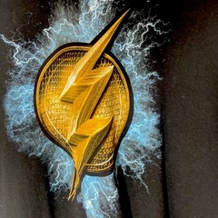 The Flash DC Comics COOL Logo Graphic Medium T-Shirt, XXL Justice League Tshirt