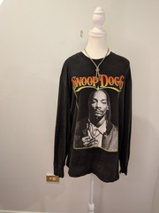 Snoop Dog Long Sleeve Graphic T-Shirt Top Size L Mens Unisex Cotton-On Label