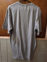 Snoopy Woodstock American Flag Fireworks T Shirt Mens LT Long Tall Gray Peanuts