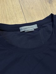 Corneliani Polyamide Navy Blue Crewneck T-shirt sz 58