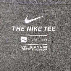 Nike Just Do It Graphic T Shirt Mens XXL Gray Red Nike Swoosh Athletic Workout
