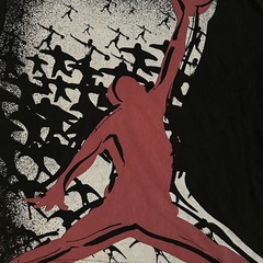 Nike Air Jordan Men’s Black Graphic T-Shirt Large Oversized HQ8982-010 NWT
