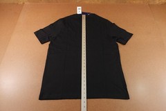 Reebok Mens Medium Black Short Sleeve Identity Big Stacked Logo T-Shirt NWT