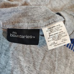 No Boundaries Turntable Technician Graphic Tee Heather Grey Long Sleeve NB41M001
