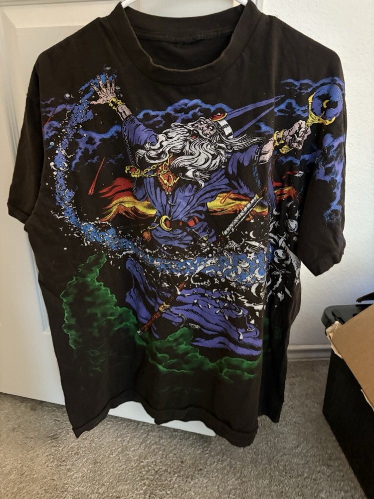 Men’s Large Liquid blue 1993 Wizard shirt