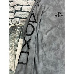 PlayStation PS5 Long Sleeve Gray Shirt Men’s Size L/G Gaming Top
