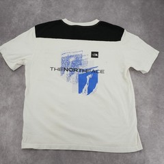 The North Face Pocket T Shirt Men’s Large White Black Patch Pocket Casual Tee