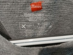 Hanes Essentials Men’s Cotton Long Sleeve T-Shirt, Light Grey XL