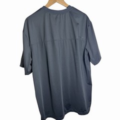 Duluth Trading T Shirt Cooling Henley Performance Tee Men’s XL Gray Short Sleeve