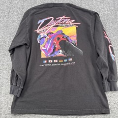 1997 JOHN GALT DAYTONA BEACH 97 MOTOR CYCLE WEEK LONG SLEEVE MEN SIZE L (21×29)