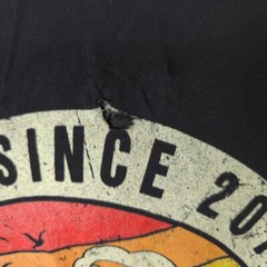 Rainbow Waves T Shirt Mens Size Large Black Awesome One Of A Kind Limited