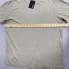 Buck Mason T Shirt Mens Large Tall Limestone Venice Wash Slub Tee Crew Neck