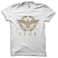 SPQR Roman Gladiator Imperial Golden Eagle Army Movie Reference T-Shirt M5817