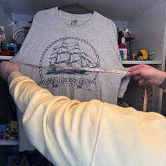 Vintage Cal Cru Charleston South Carolina Striped T-Shirt Large