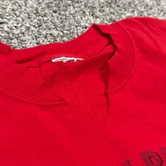 Vintage 90s Wisconsin Badgers Rose Bowl Champions 1999 Red Chop TShirt Mens L