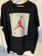 Nike Air Jordan Mens Sz XL Jumpman Logo Tee T-Shirt Black Red