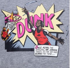 $38 Nike Men’s Air Jordan Brand Dunk Tee Grey/Multi FZ1939-091 Medium