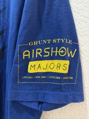 Grunt Style Airshow Majors Eagle Blue Graphic T Shirt Men’s XL Bald Eagle